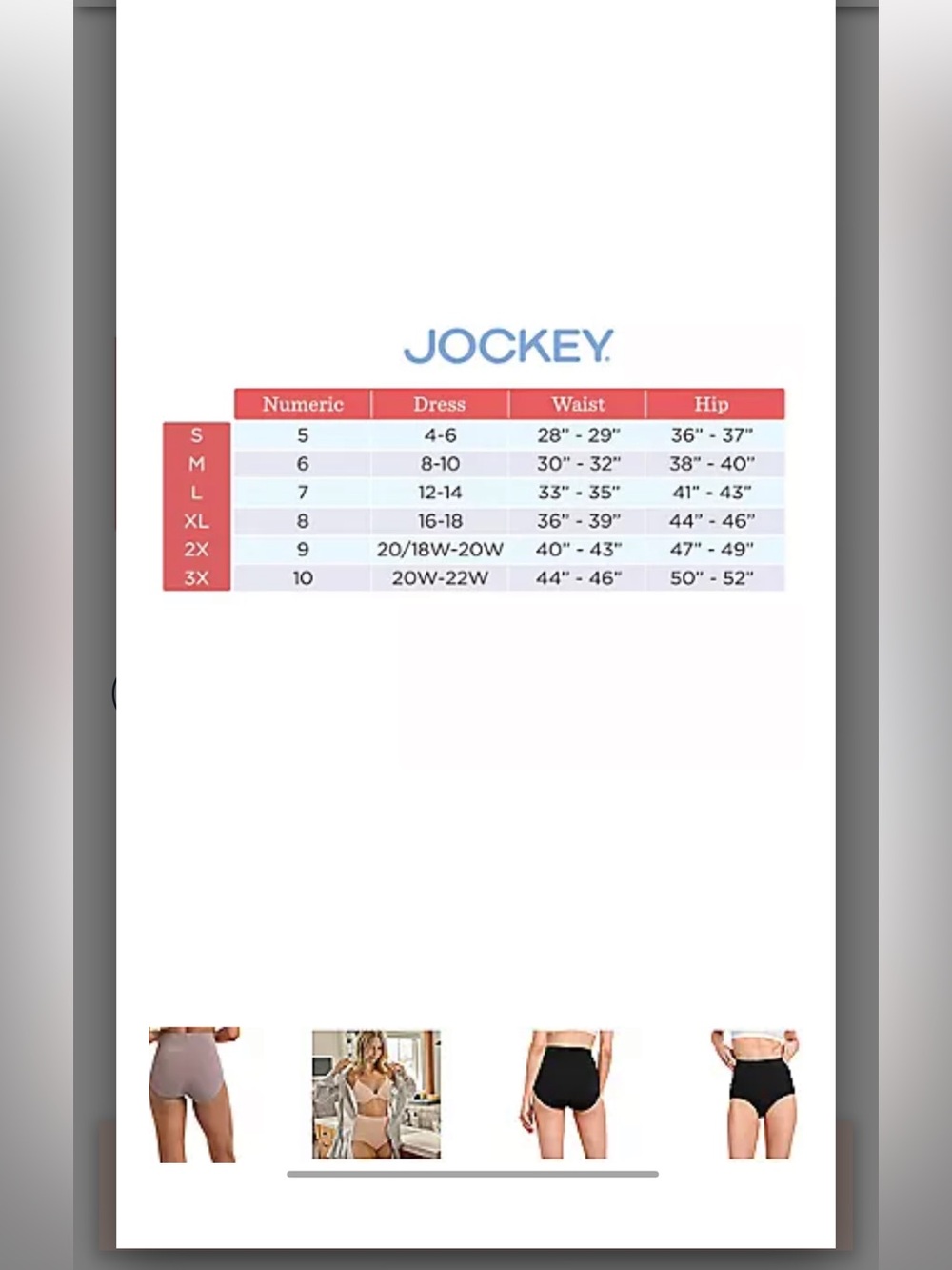 Jockey Skimmies 360 Cotton Mid Waist Smoothing Panties